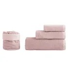 Set Bagno 8 Pezzi in Spugna di Puro Cotone Tutto Tinto in Capo - Smooth Viadurini