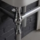 Set bagno con lavabo su struttura e specchio in briccola Creativity Viadurini