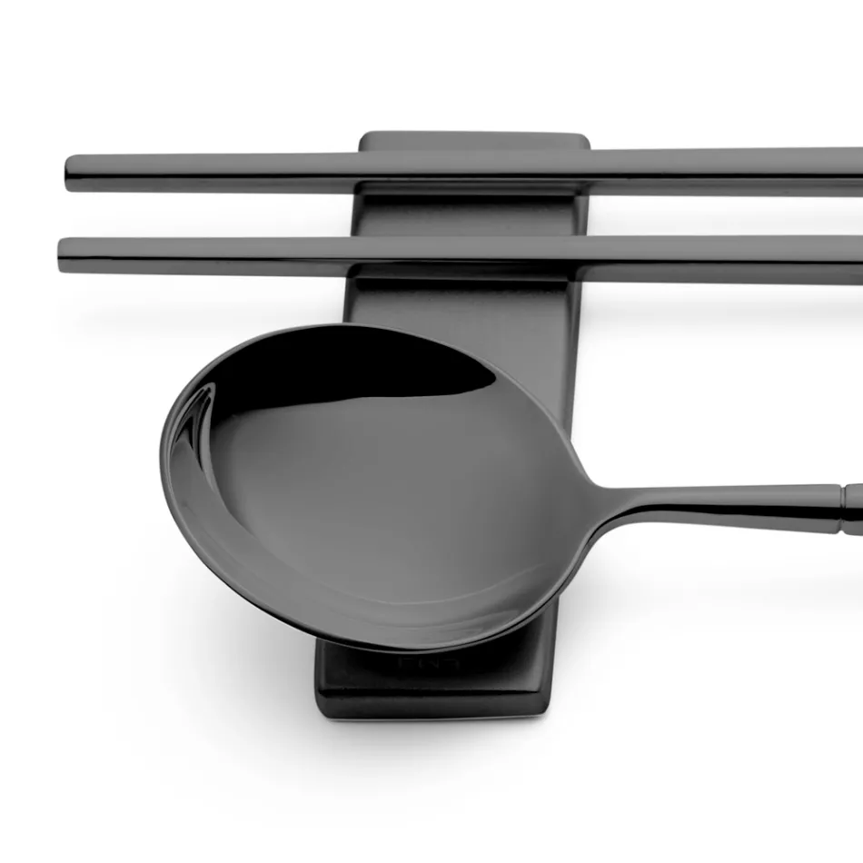 Set Composto da Cucchiaio Frutta, Bacchette e Poggia Posate - Osaka Viadurini