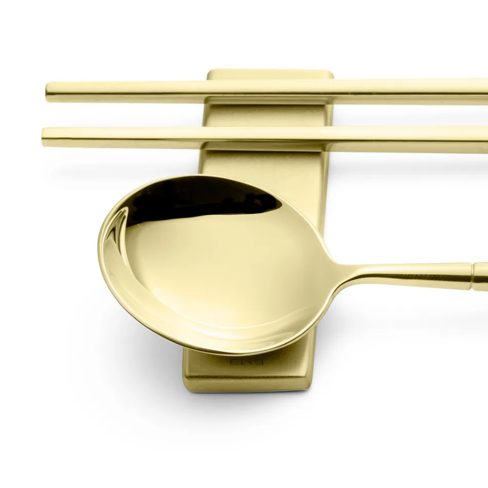 Set Composto da Cucchiaio Frutta, Bacchette e Poggia Posate - Osaka Viadurini