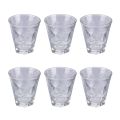 Set di 12 Bicchieri Acqua 280 ml in Vetro Lavorato - Coppa