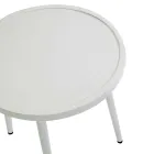 Set di 2 Poltrone con Tavolino in Alluminio di Diverse Finiture - Souvenir Viadurini