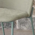 Set di 2 Sedie da Soggiorno in Tessuto e Metallo Made in Italy - Edera Viadurini