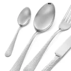 Set di 24 posate in Acciaio Lucido Inossidabile Made in Italy - Storia Viadurini