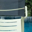 Set di 4 Sedie da Giardino in Metallo Zincato e Batyline - Prestigio Viadurini