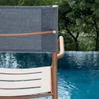 Set di 4 Sedie da Giardino in Metallo Zincato e Batyline - Prestigio Viadurini