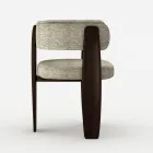Set di 4 Sedie da Pranzo in Legno Massello di Design Made in Italy - Cilene Viadurini