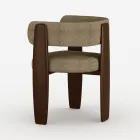Set di 4 Sedie da Pranzo in Legno Massello di Design Made in Italy - Cilene Viadurini