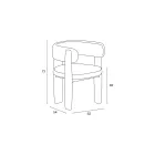 Set di 4 Sedie da Pranzo in Legno Massello di Design Made in Italy - Cilene Viadurini