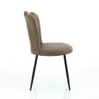 Set di 4 Sedie In Pelle Sintetica Effetto Invecchiato - Ambra Viadurini