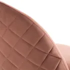 Set di 4 Sedie in Tessuto di Microfibra Effetto Velluto - Terbio Viadurini