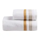 Set di Asciugamani Viso con Ospite in Spugna di Cotone con Doppia Balza - Serenity Viadurini