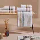 Set di Asciugamani Viso con Ospite in Spugna di Cotone con Doppia Balza - Serenity Viadurini