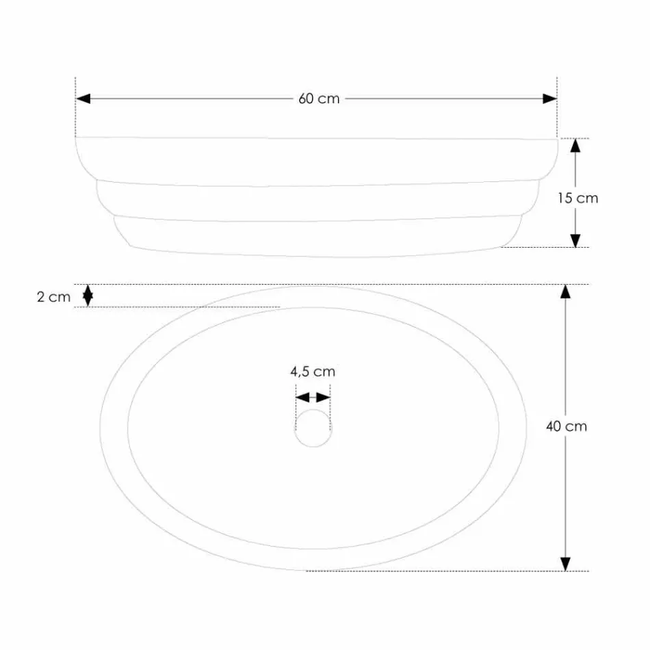 Set di mobili di design sospeso per bagno in teak listellare Poggio Viadurini