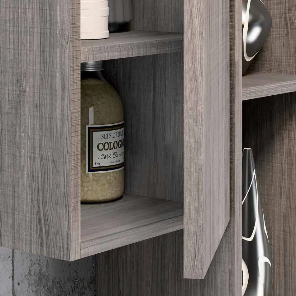 Set legno e Fenix mobili da bagno moderni sospensione made Italy Bari Viadurini