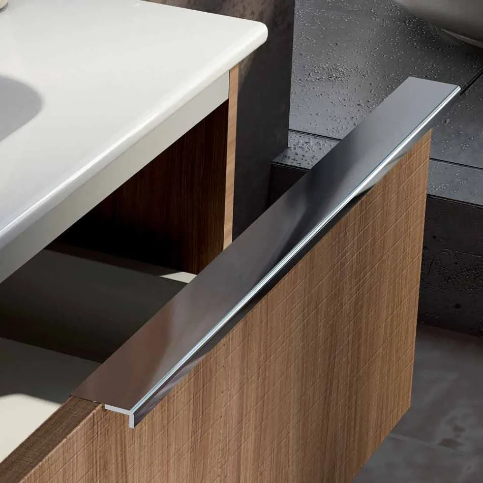 Set legno mobili a sospensione da bagno design fatto in Italia Cesena Viadurini