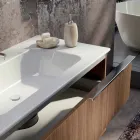 Set legno mobili a sospensione da bagno design fatto in Italia Cesena Viadurini