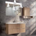 Composizione sospesa da bagno di design in ecolegno made Italy,Cesena