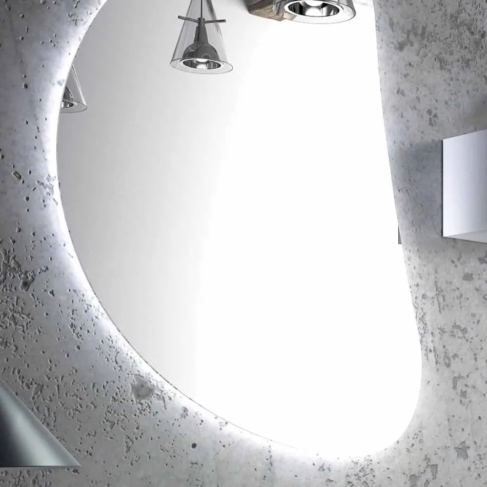 Set legno mobili da bagno di design a sospensione made in Italy Triste Viadurini