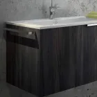 Set legno mobili da bagno di design a sospensione made in Italy Triste Viadurini
