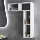 Set legno mobili da bagno di design a sospensione made in Italy Triste Viadurini