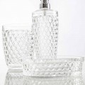Set per bagno dispenser+bicchiere+portasapone moderno Netro
