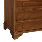 Settimino in Legno Noce Patinato Realizzato in Italia - Selvans Viadurini