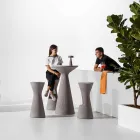 Sgabello Alto da Giardino in Polietilene Colorato Made in Italy - Desmond Viadurini