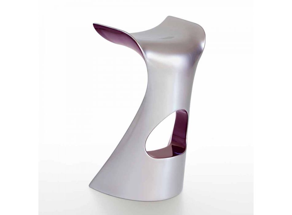 Sgabello Alto Design Moderno, in Polietilene - Koncord Next by Slide Viadurini