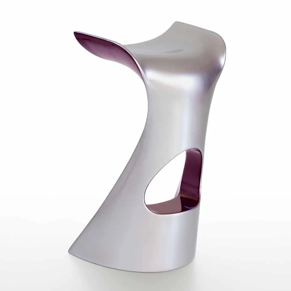Sgabello Alto Design Moderno, in Polietilene - Koncord Next by Slide Viadurini