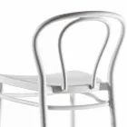 Sgabello Alto in Polipropilene con Poggiapiedi, 4 Pezzi - Gaya Viadurini