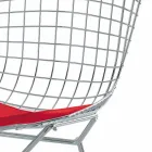 Sgabello Bar Alto in Pelle con Struttura in Acciaio Made in Italy - Beniamino Viadurini