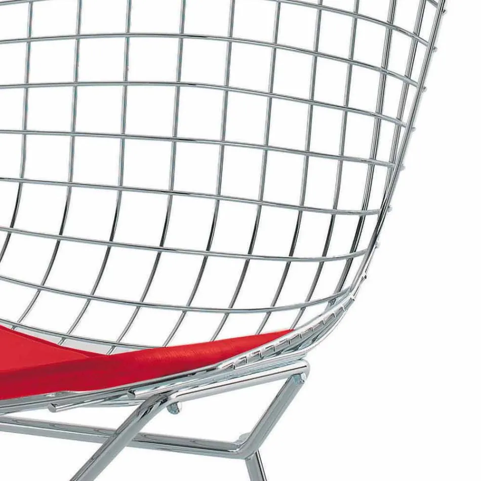 Sgabello Bar Alto in Pelle con Struttura in Acciaio Made in Italy - Beniamino Viadurini