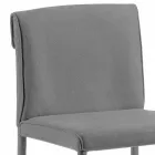 Sgabello bar moderno di design Amos, fatto artigianalmente in Italia Viadurini