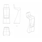 Sgabello bar per esterno design moderno Wing Vondom in polietilene Viadurini
