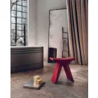 Sgabello Basso da Esterno in Polipropilene Made in Italy - Prue Viadurini