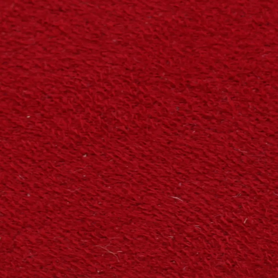 Sgabello Completamente Rivestito in Tecnofibra Rossa Made in Italy - Schermo Viadurini