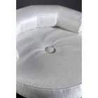 Sgabello con Struttura in Acciaio e Seduta in Tessuto Made in Italy - Varsavia Viadurini