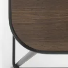 Sgabello Cucina in Legno Rovere e Metallo Made in Italy 2 Pezzi - Saffia Viadurini