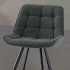 Sgabello da Cucina Imbottito con Struttura in Metallo 2 Pezzi - Raggia Viadurini