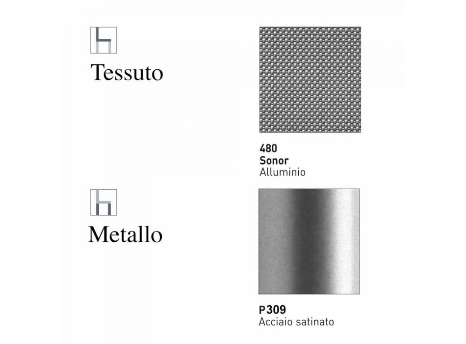 Sgabello da Cucina o da Bar Moderno in Metallo e Tessuto Made in Italy – Ace Viadurini