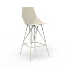 Sgabello da estermo H 102 cm Faz by Vondom in polipropilene e acciaio, 4 pezzi Viadurini
