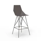 Sgabello da estermo H 102 cm Faz by Vondom in polipropilene e acciaio, 4 pezzi Viadurini