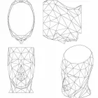 Sgabello da esterno a forma di volto di design moderno Adan by Vondom Viadurini