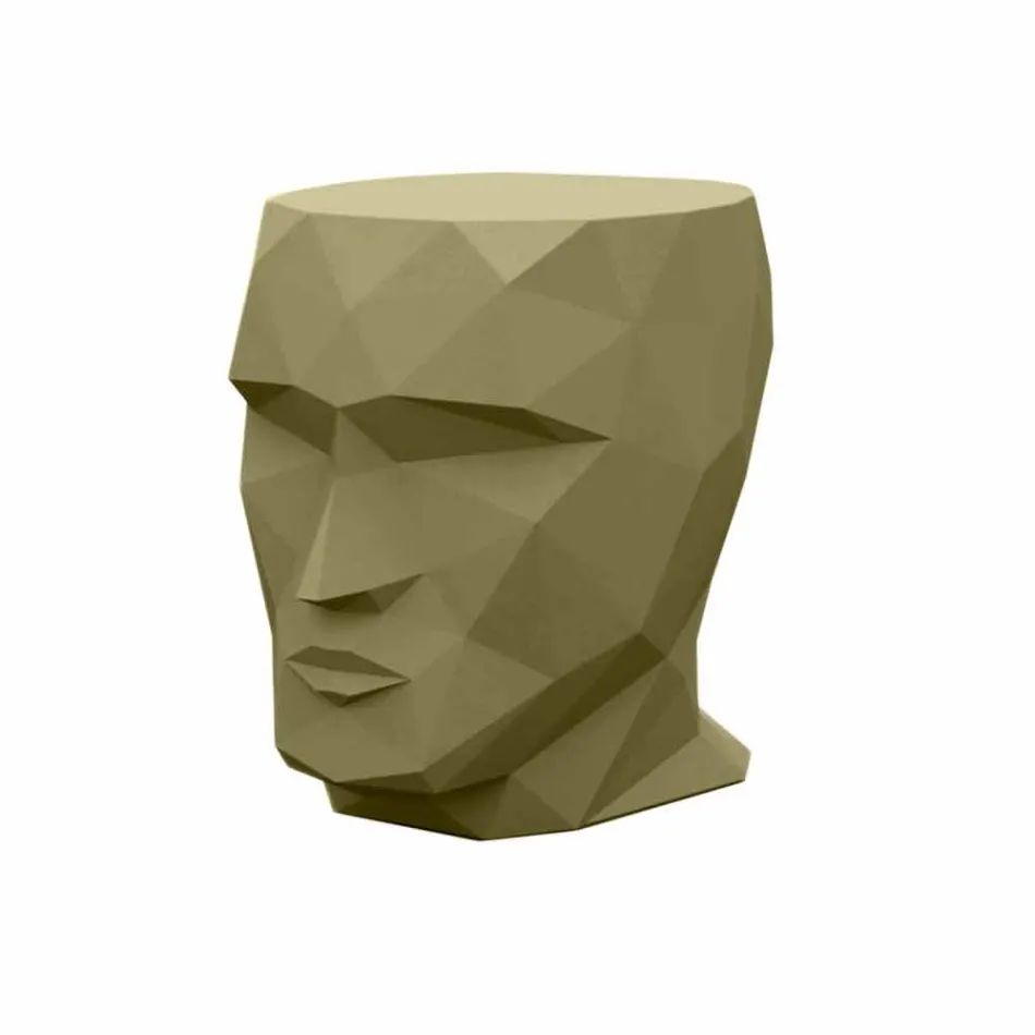Sgabello da esterno a forma di volto di design moderno Adan by Vondom Viadurini