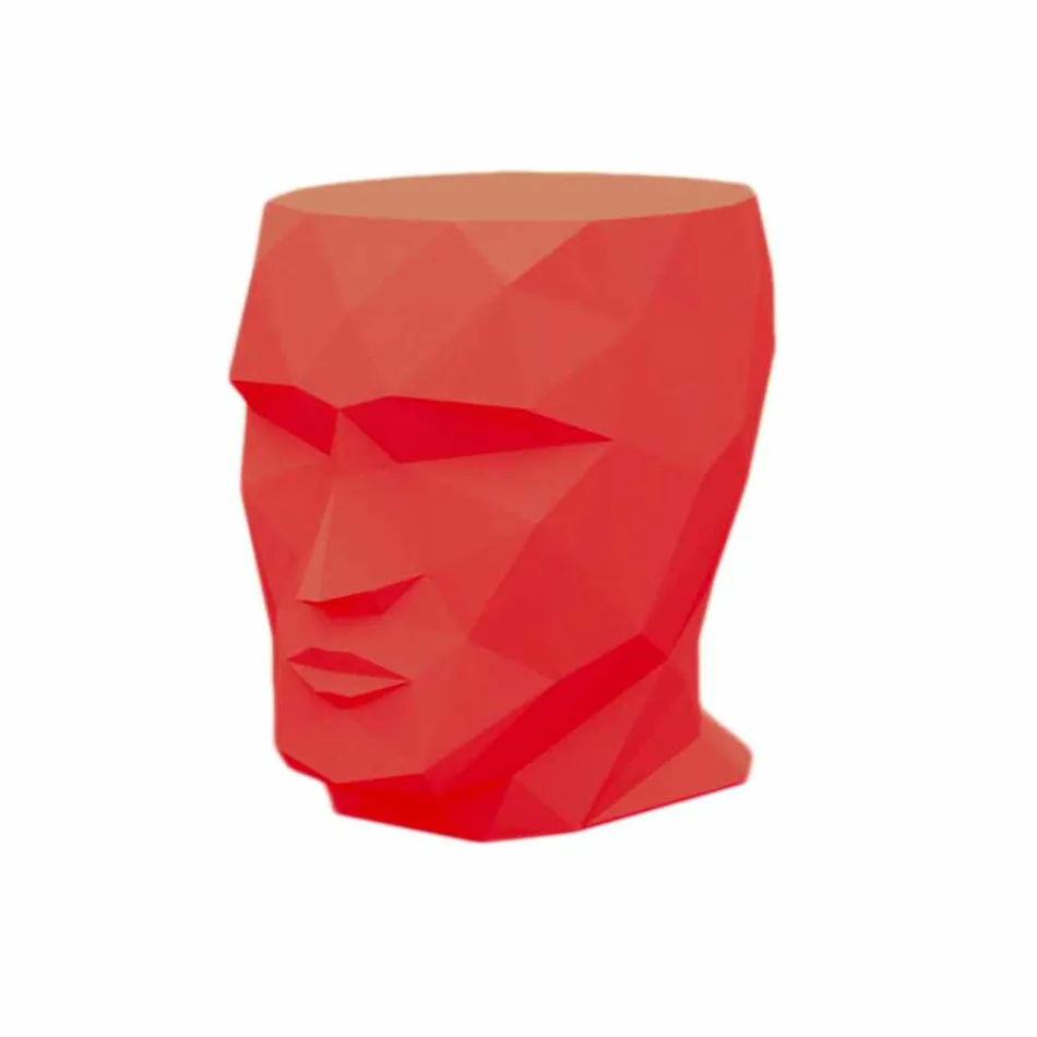 Sgabello da esterno a forma di volto di design moderno Adan by Vondom Viadurini
