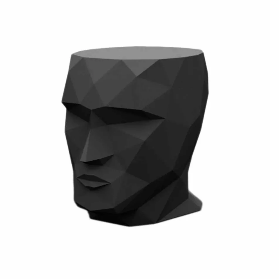 Sgabello da esterno a forma di volto di design moderno Adan by Vondom Viadurini