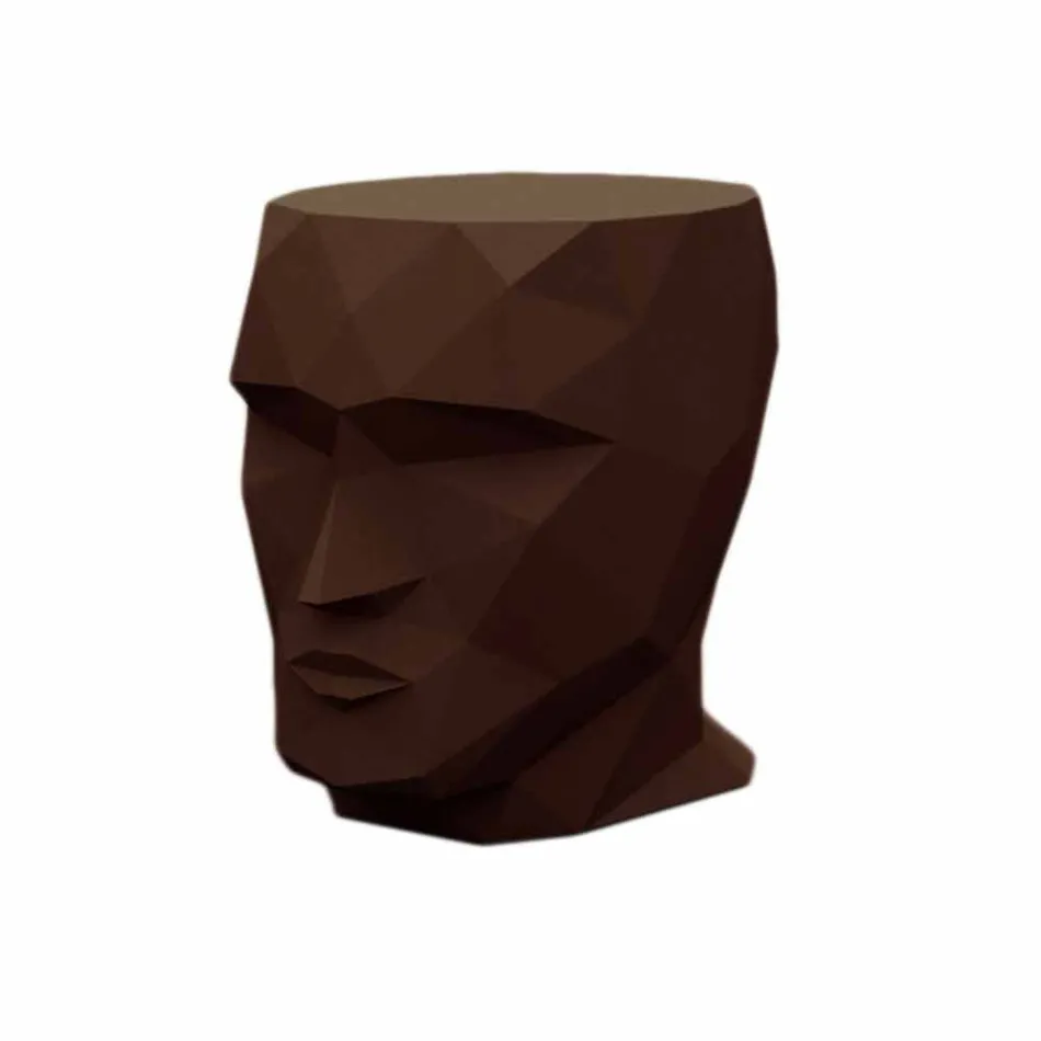 Sgabello da esterno a forma di volto di design moderno Adan by Vondom Viadurini