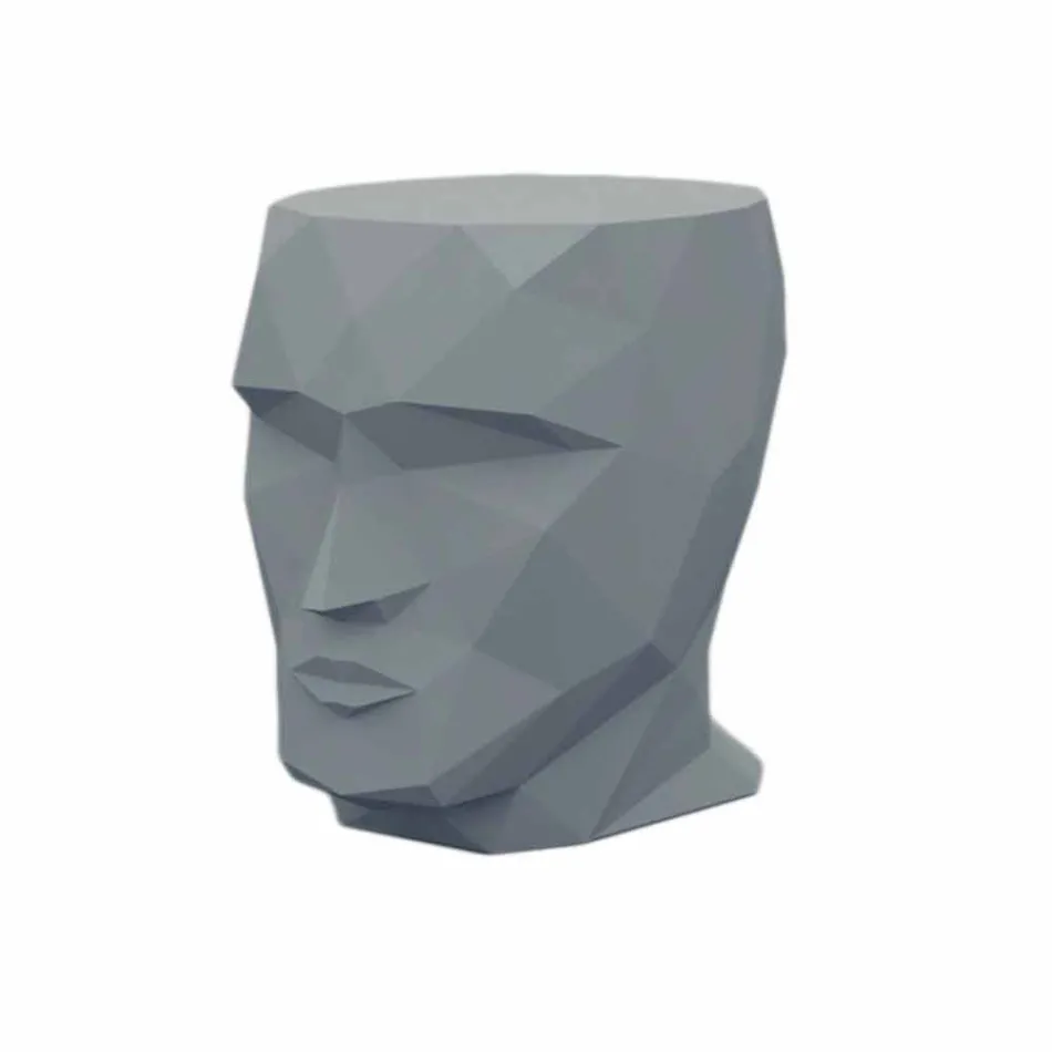 Sgabello da esterno a forma di volto di design moderno Adan by Vondom Viadurini