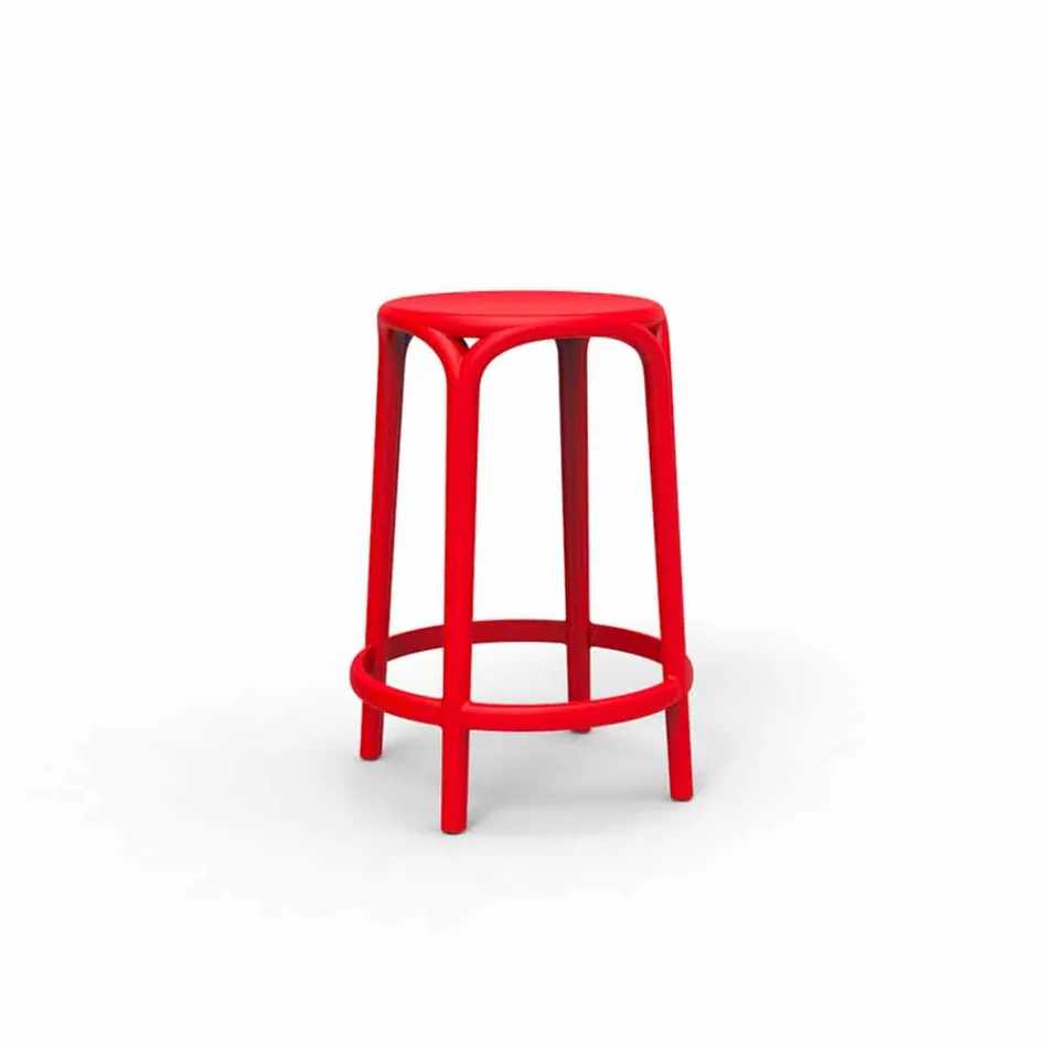 Sgabello da esterno Brooklyn Vondom H 66 cm, in polipropilene Viadurini